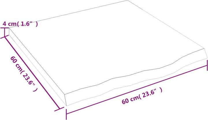 Actual product image VidaXL Emerald (60 x 4 x 60 cm)