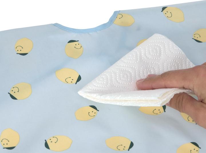 Actual product image Lässig Ärmellätzchen mit Auffangschutz 2er Pack Happy Fruits Lemon (6 months)