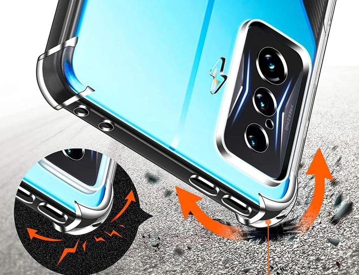 Actual product image Screenguard Xiaomi Poco F4 GT Case Crystal Soft Airbag Bumper (Xiaomi Poco F4 GT)