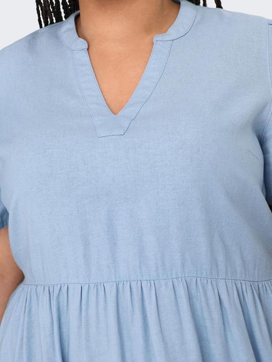 Actual product image Only Regular fit V-neck curve short dress dress (50)