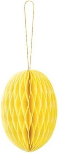 Produktbild Partydeco Paper decoration honeycomb Egg, yellow, 12 cm (1 pkt / 1 pc.) (1 x)