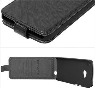 Image du produit Nevox RELINO Case for HTC One (M7) FLIP étui, noir-gris, blister (4250686401530) (OnePlus X)