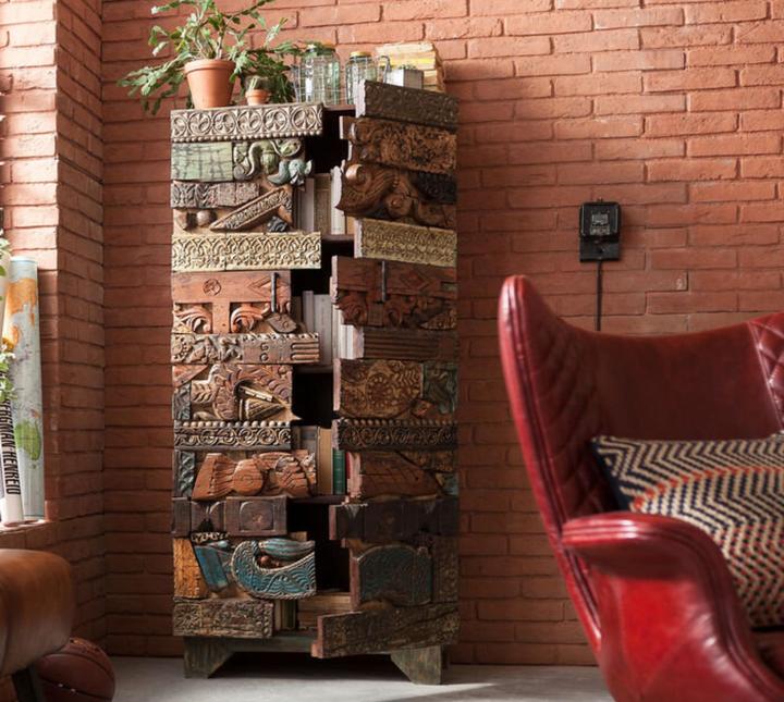 Produktbild Kare Design Schrank Shanti Surprise Puzzle 2trg. (85 x 45 x 180 cm)