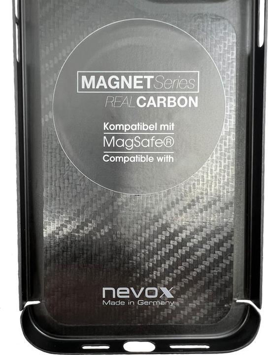 Immagine prodotto Nevox Cover posteriore Carbon Series Magsafe iPhone 16 Pro Nero (Apple iPhone 16 Pro)