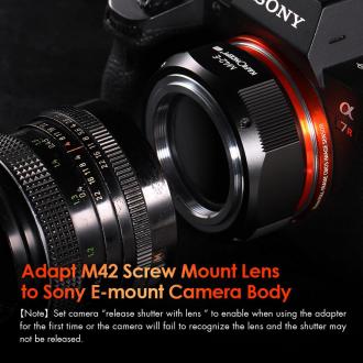 Image du produit K&F Concept Pro Bajonettadapter - M42 / Sony E