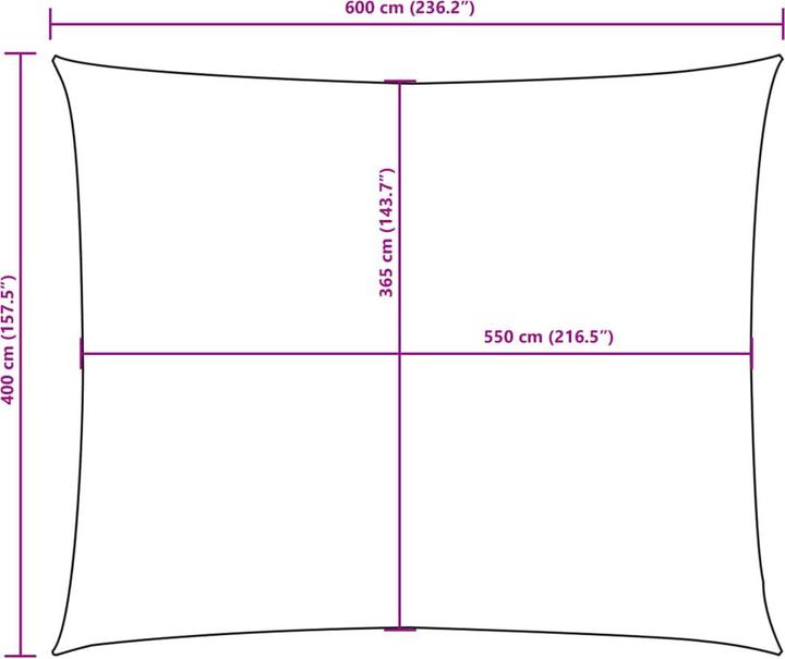 Image du produit VidaXL Voile d'ombrage (400 x 600 cm)