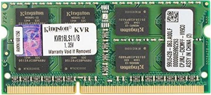 Produktbild Kingston ValueRAM (1 x 8GB, 1600 MHz, DDR3L-RAM, SO-DIMM)