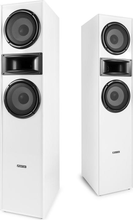 Produktbild Fenton Standlautsprecher Paar SHF700W Weiss, Detailfarbe: Weiss (1 Paar, 200 W)