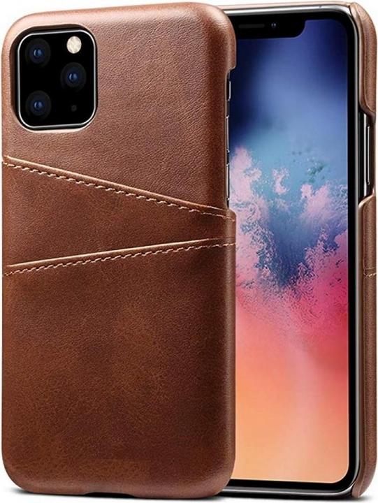 Image du produit Screenguard Apple iPhone 11 Pro Max CardCaddy Backcase en cuir avec porte-cartes (Apple iPhone 11 Pro Max)