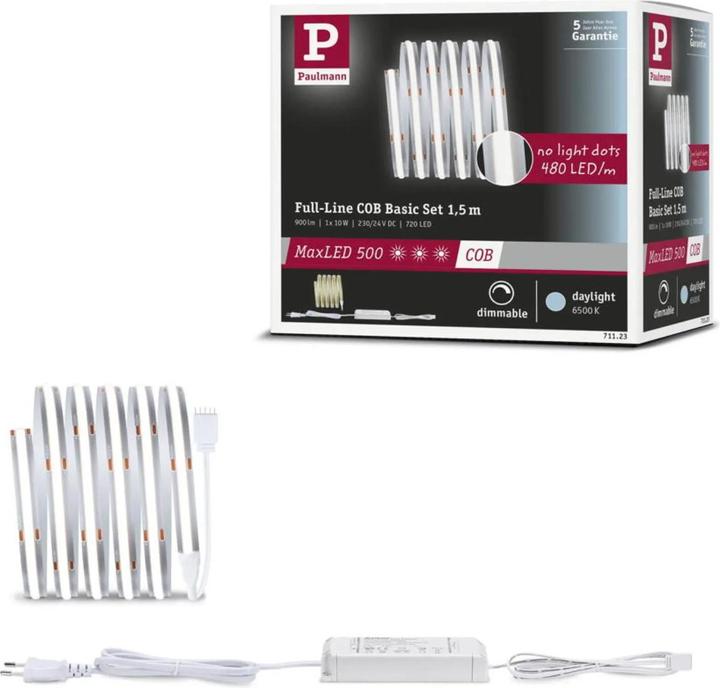 Actual product image Paulmann MaxLED 500 Full-Line COB Stripe Set (Daylight, 150 cm, Indoor)