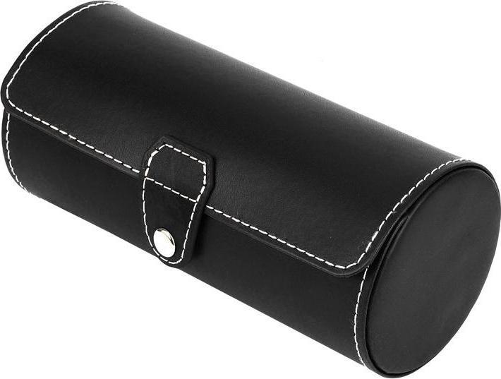 Actual product image JTI Round watch storage, imitation leather - black