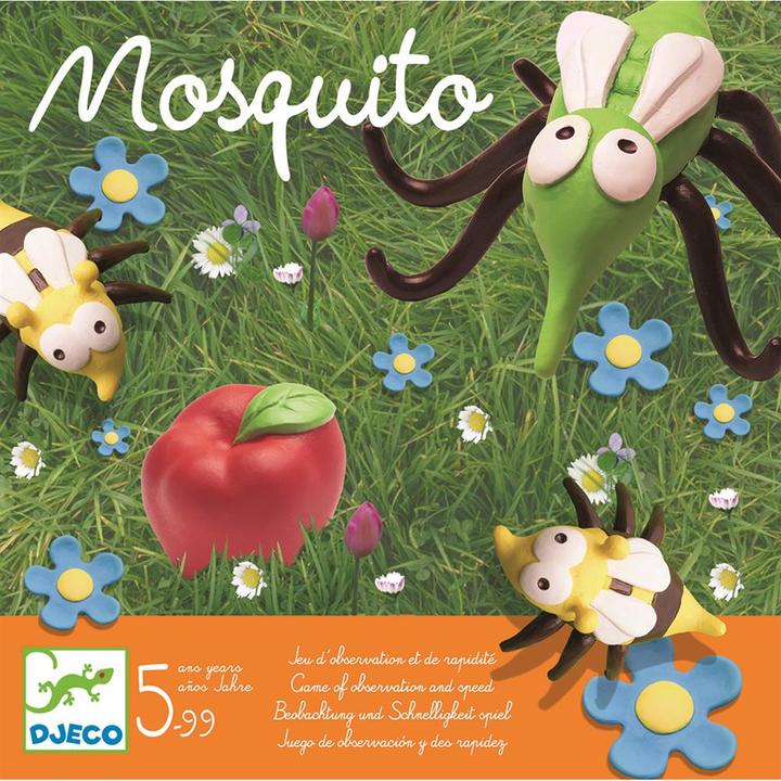 Actual product image Djeco mosquito (English, German, French)