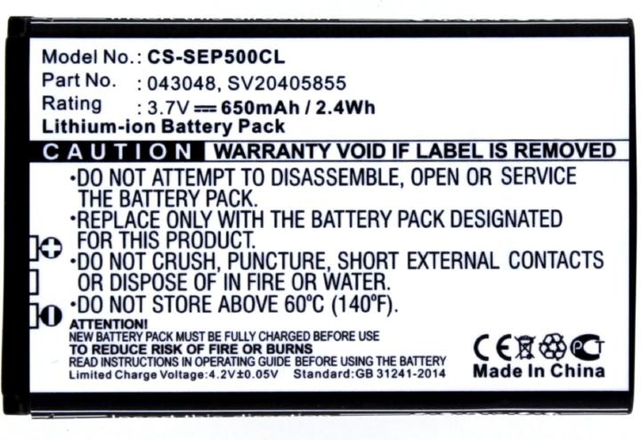 Actual product image AGI Battery compatible with Swissvoice ePure|L7 Tam|20405777|C0487