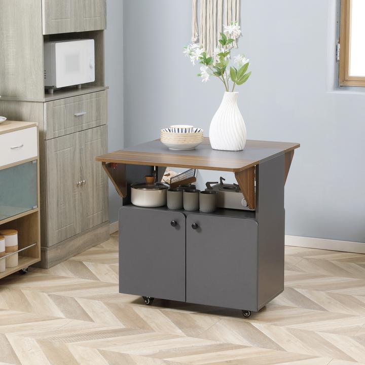 Produktbild Homcom Klapptisch mit 2 umklappbaren Tischseiten (70 x 83 x 75 cm)