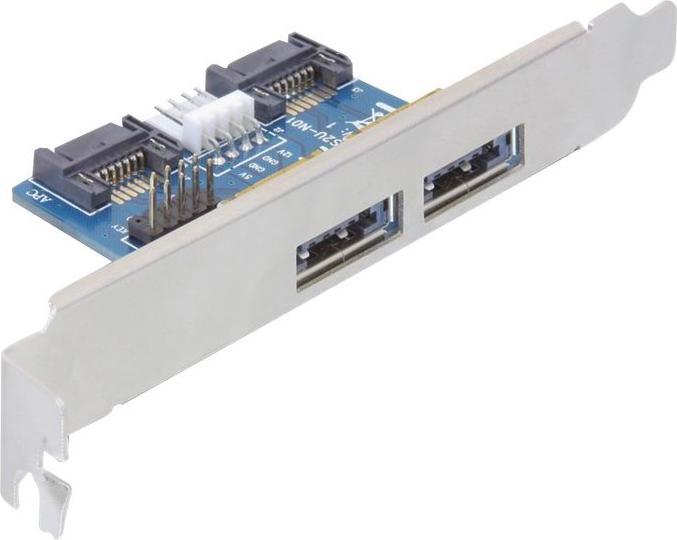 Immagine prodotto Delock Supporto per slot 2x eSATAp 5V/12V con staffa a basso profilo