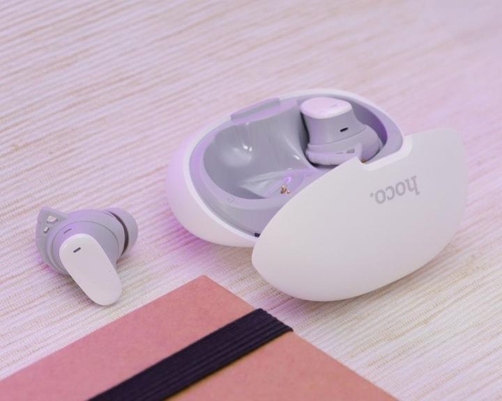 Actual product image Hoco Wireless headphones wireless earphones bluetooth TWS EW203 white (7 h)