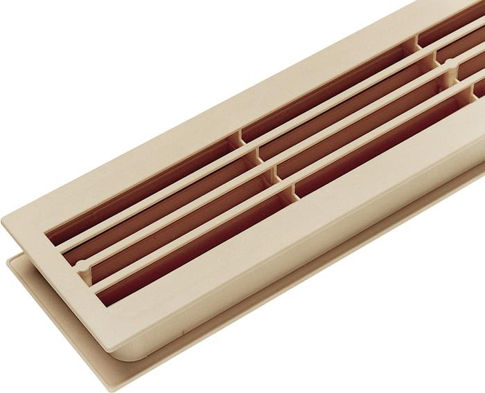 HP Autozubehör Badezimmerlüftung Länge 452 mm Breite 92 mm Kunststoff cremeweiss Ecken gerade