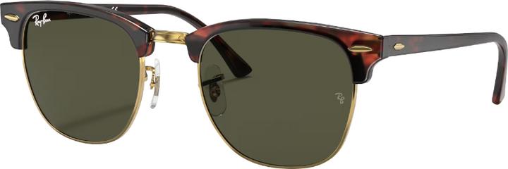 Ray Ban CLUBMASTER RB3016 green on mock tortoise /arista M