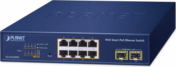 Immagine prodotto Planet 8 porte 10/100/1000T 802.3at (8 Porti)