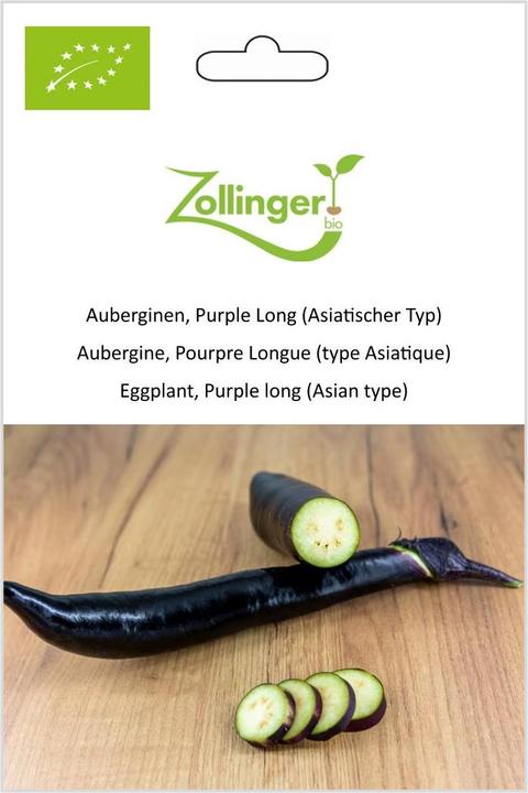 Produktbild Zollinger Bio Auberginen, Purple Long (Asiatischer Typ)