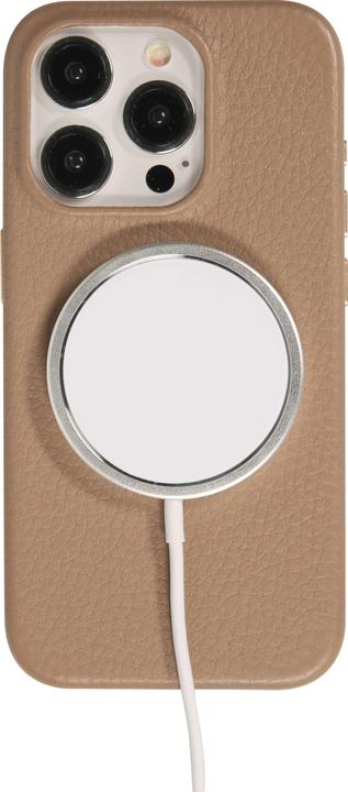 Actual product image PhoneLook Cover Fully grained luxury calfskin with metal buttons and MagSafe (Apple iPhone 14 Pro Max)