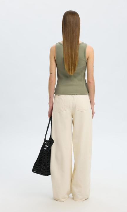 Produktbild Selected Femme Rippmuster Baumwoll Tanktop (M)