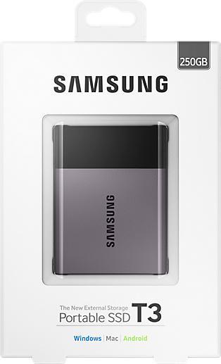 Image du produit Samsung SSD portable SSD T3 (250 Go)