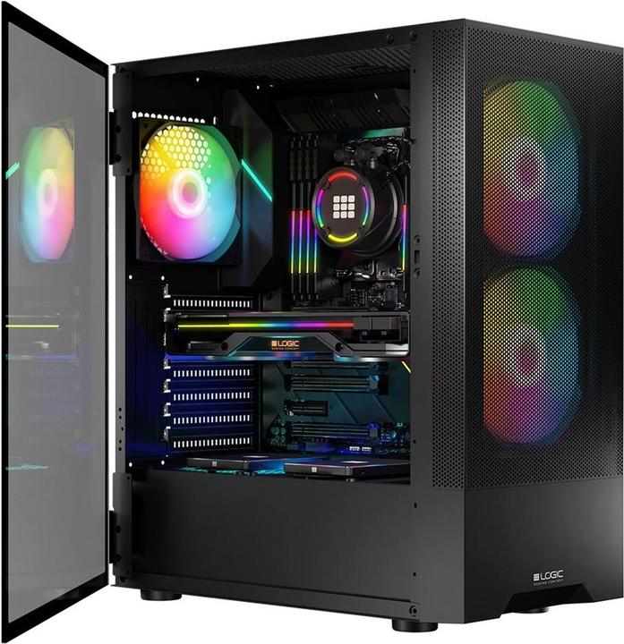 Actual product image Logic ARYA ARGB MINIDI USB 3.0 case black (ATX)