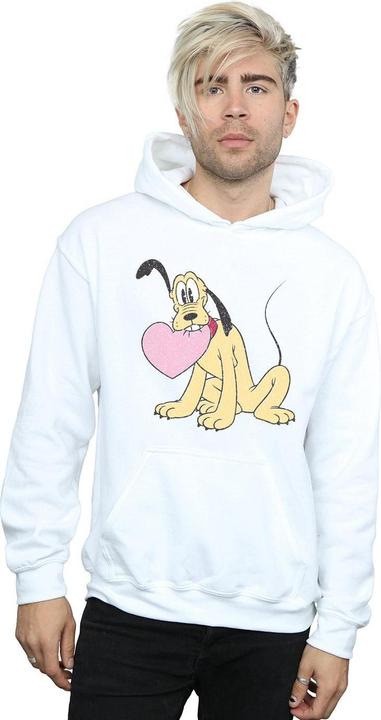 Immagine prodotto Disney Pluto Love Heart Felpa con Cappuccio Uomo (XL)