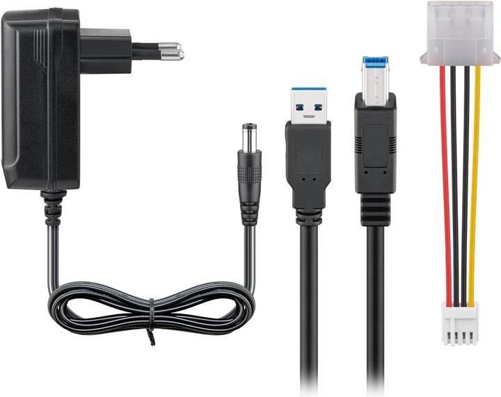 Actual product image Goobay USB 3.0 hard drive adapter for IDE and SATA (2.5", 3.5")