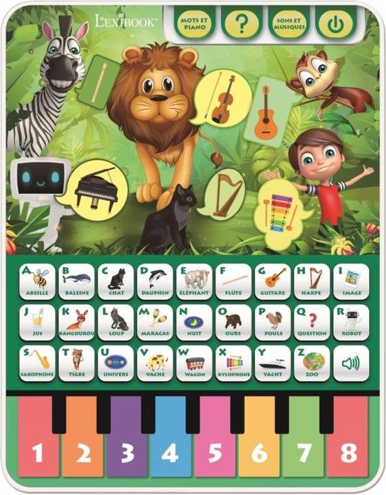 Image du produit Lexibook Tablette éducative - tablette éducative, alphabet parlant, piano musical, découverte des animaux et (Français)
