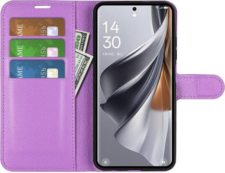 Produktbild Cover-Discount Oppo Reno10 / 10 Pro - Leder Etui Hülle violett (OPPO Reno 10, Oppo Reno 10 Pro)