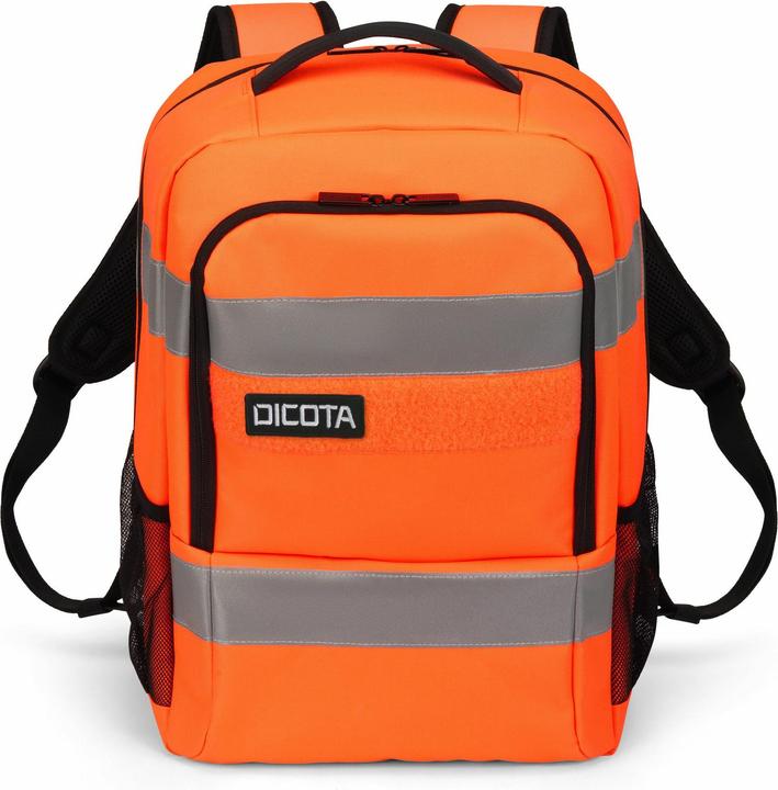 Actual product image Dicota Backpack HI-VIS Base 24 litre orange (24 l)
