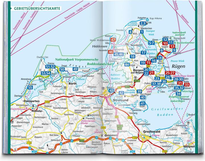 Produktbild Wanderführer Rügen, mit Hiddensee und Fischland-Darss-Zingst, 55 Touren mit
