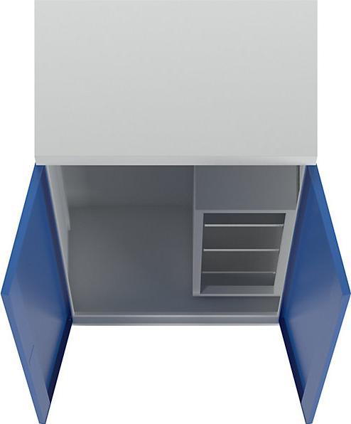 Actual product image MBA-System JUMBO equipment and cleaning cupboard, solid panel doors / 1 shelf box, light (45 cm, 112 cm)