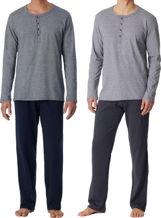 Image du produit Schiesser pyjama long pour homme / pyjama avec patte de boutonnage (XL)