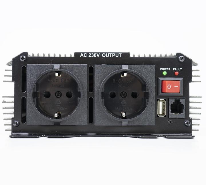 Actual product image President AlcaPower voltage inverter from 1500W 24V-230V, modified sine wave, USB connection