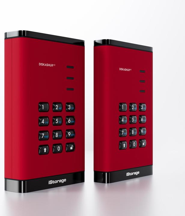 Productafbeelding iStorage diskAshur3 HDD 5TB - Rood (5 TB)