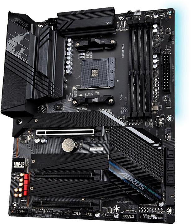 Productafbeelding Gigabyte MB X570S AORUS ELITE AX X570,AM4AMD (AM4, AMD X570S, ATX)