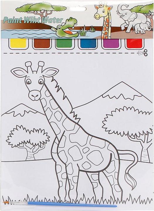 Actual product image Animals with Color Coloring Template