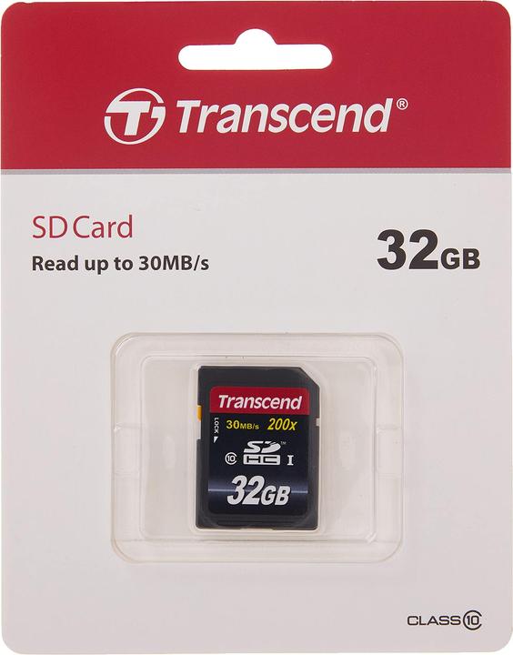 Image du produit Transcend SDHC 200x (32 Go, SDHC, U1, UHS-I)