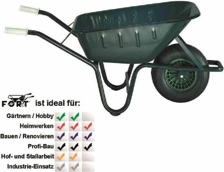 FORT Autobetoniera professionale da 90 litri completamente saldata e verniciata