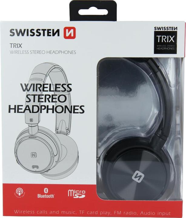Actual product image Swissten Trix, FM tuner / Micro SD connector (8 h, Wireless)