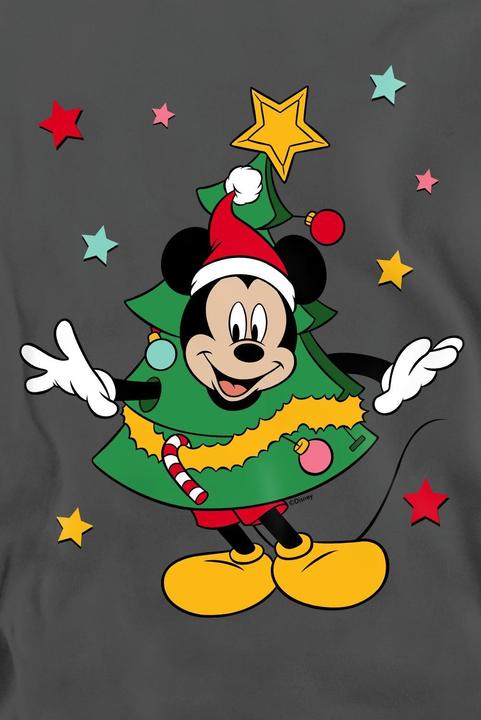 Actual product image Disney Unisex Adult Mickey Mouse Christmas Tree Sweatshirt (M)