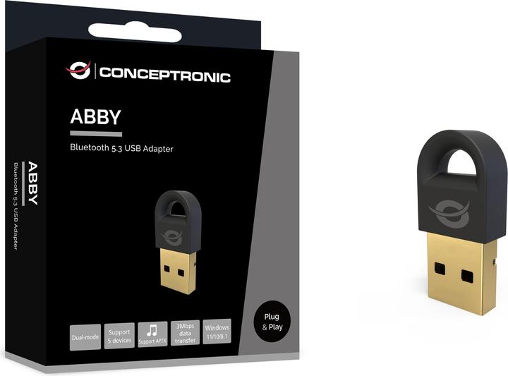 Immagine prodotto Conceptronic Adattatore Bluetooth 5.3 NanoUSB 10- 20m nero (Trasmettitore e ricevitore)