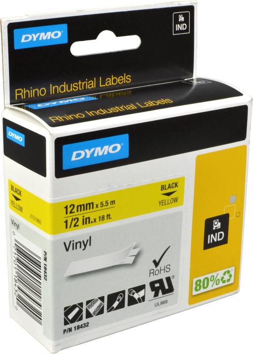 Produktbild Dymo Schriftband-Kassette Rhino IND (1.20 cm, Gelb)