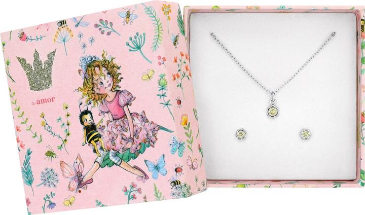 Immagine prodotto Prinzessin Lillifee Multisets für Mädchen, 925 Sterling Silber, Zirkonia synth. | Geburtsstein (Argento 925)