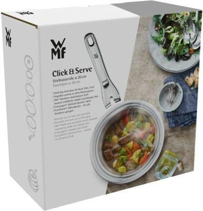 Produktbild WMF Click&Serve Bratentopf, 20 cm (20 cm, Bräter + Schmortopf, Edelstahl)