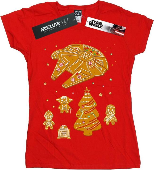 Actual product image Star Wars Womens/Ladies Gingerbread Rebels Cotton T-Shirt (M)