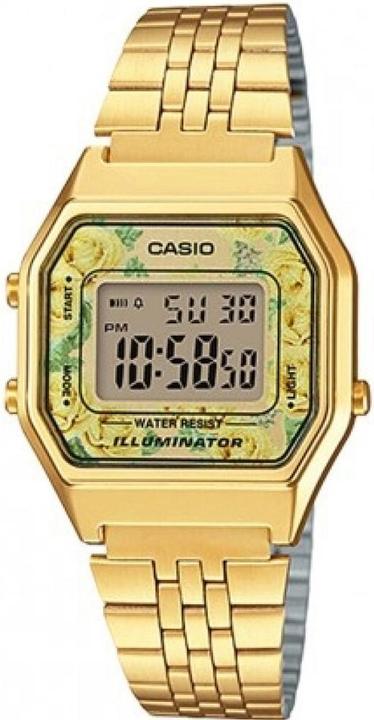 Actual product image Casio Vintage Lady Gold Flowers